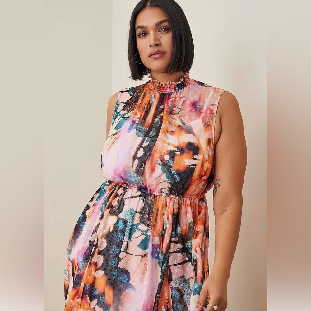TORRID NWT Colorful Sleeveless Dress Size 3X